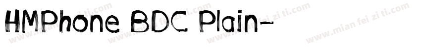 HMPhone BDC Plain字体转换